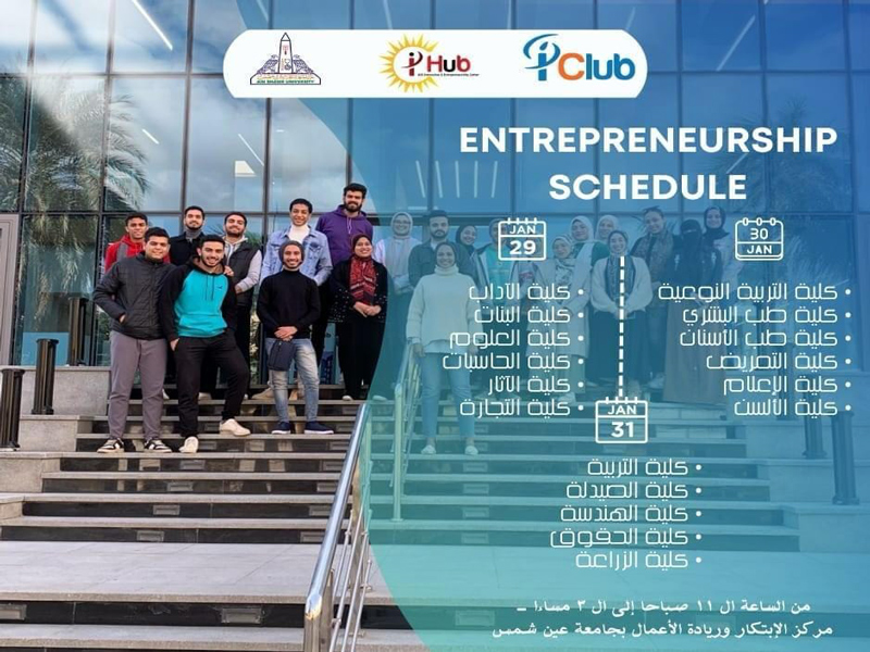 Launching of the Entrepreneurship Workshop at Ain Shams University