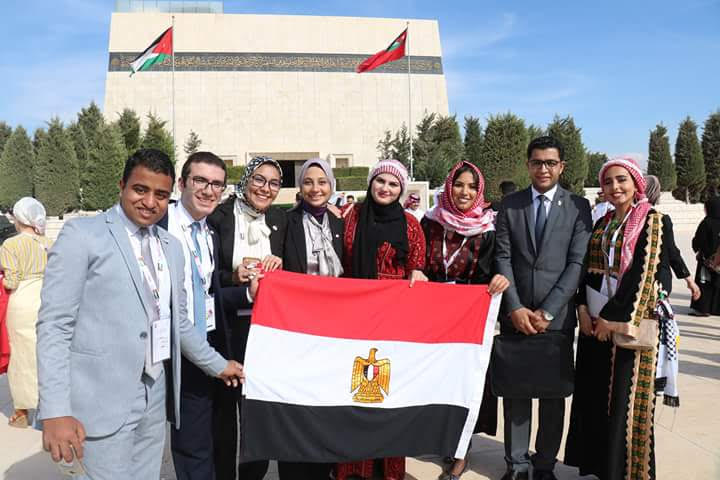 Ain Shams University participates in the fifteenth meeting of youth of Arab capitals in Amman