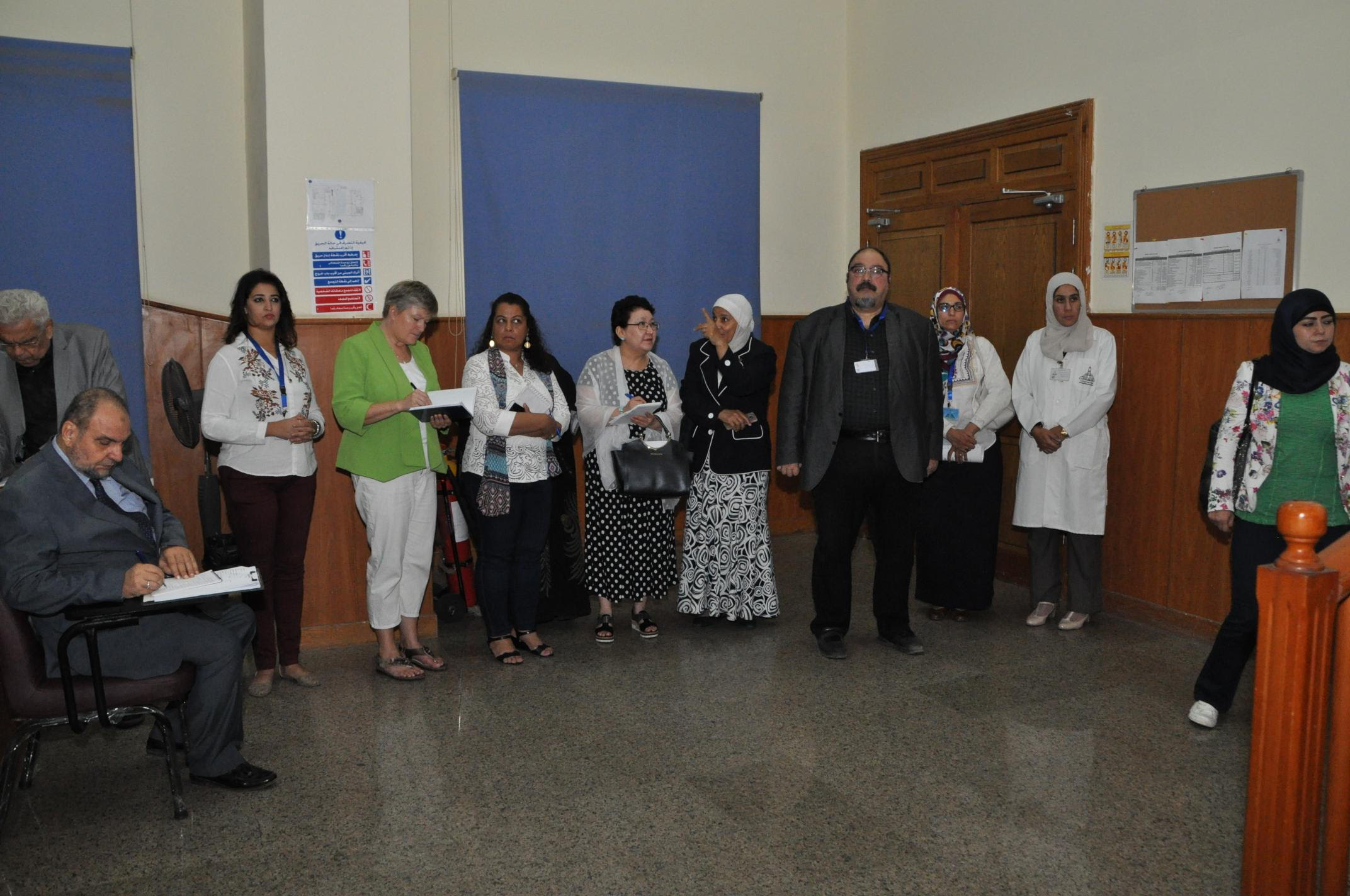An inspection tour of the committee of auditors from the National Authority for Quality Assurance and Accreditation and (WFME) of the Faculty of Medicine