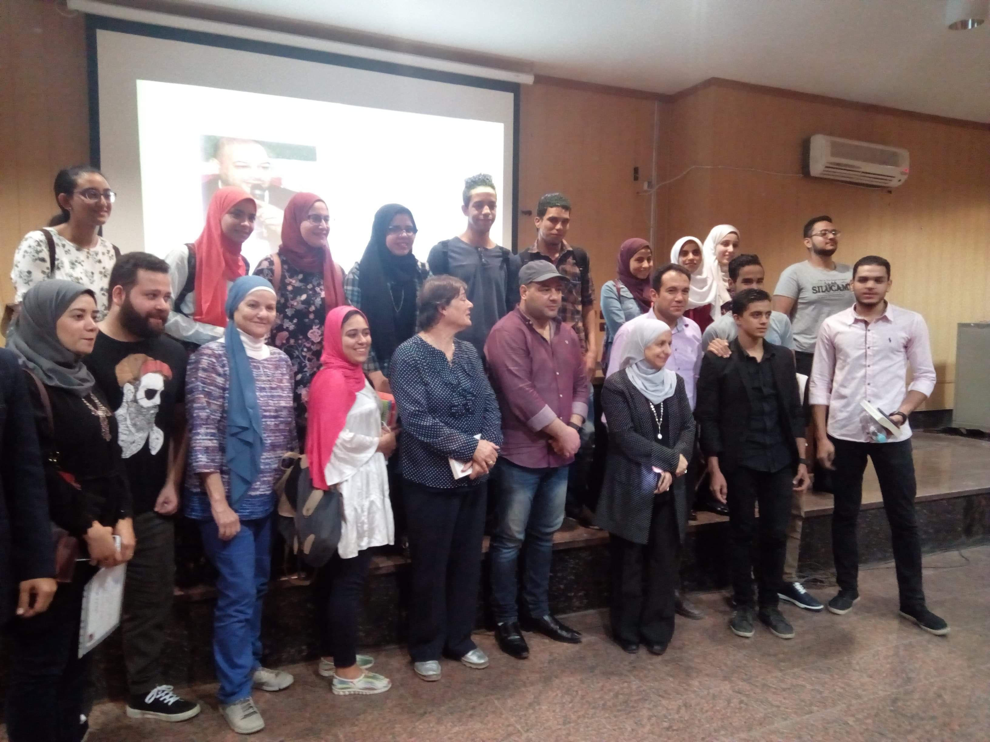 Faculty of Al-Alsun discusses the novel "Guardian of Divine Love" in the first activities of the Book Club