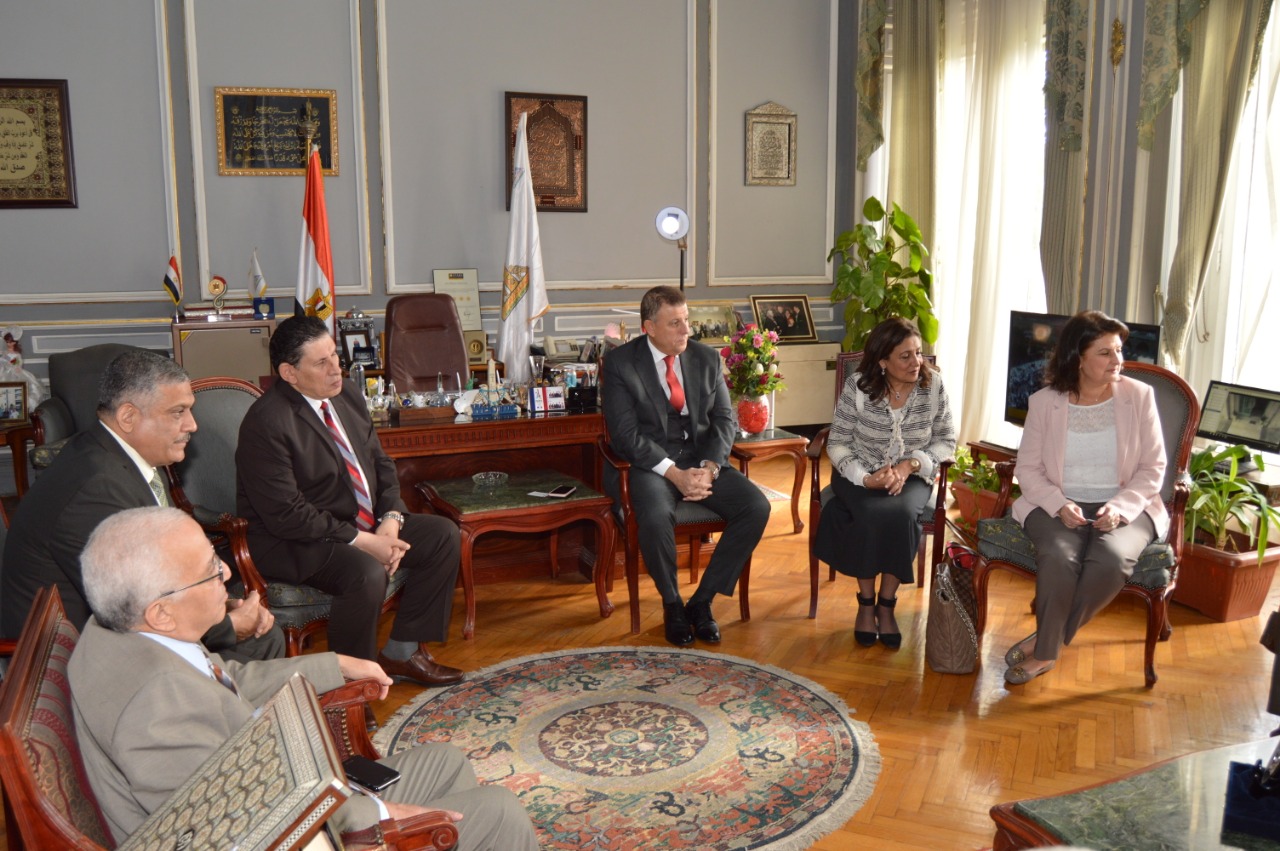 A high level Libyan delegation in the hospitality of Ain Shams University