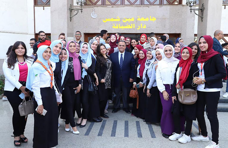 محمود عبد الحليم رئيسا لاتحاد طلاب جامعة عين شمس و أحمد الشبراوي نائبا للاتحاد