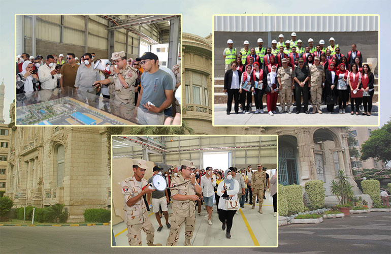 30  من طلاب جامعة عين شمس في زيارة موسعة لهضبة الجلالة البحرية