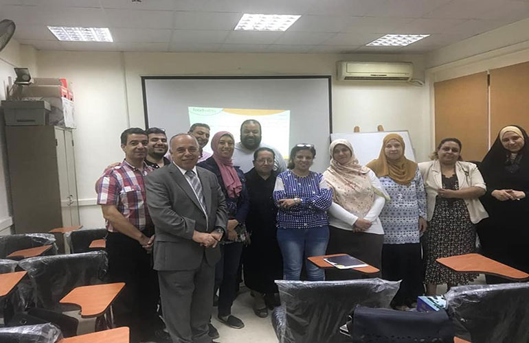 A training course for food workers at Ain Shams University