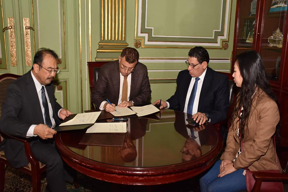 Two cooperation agreements between Ain Shams University and Kyushu University, Japan