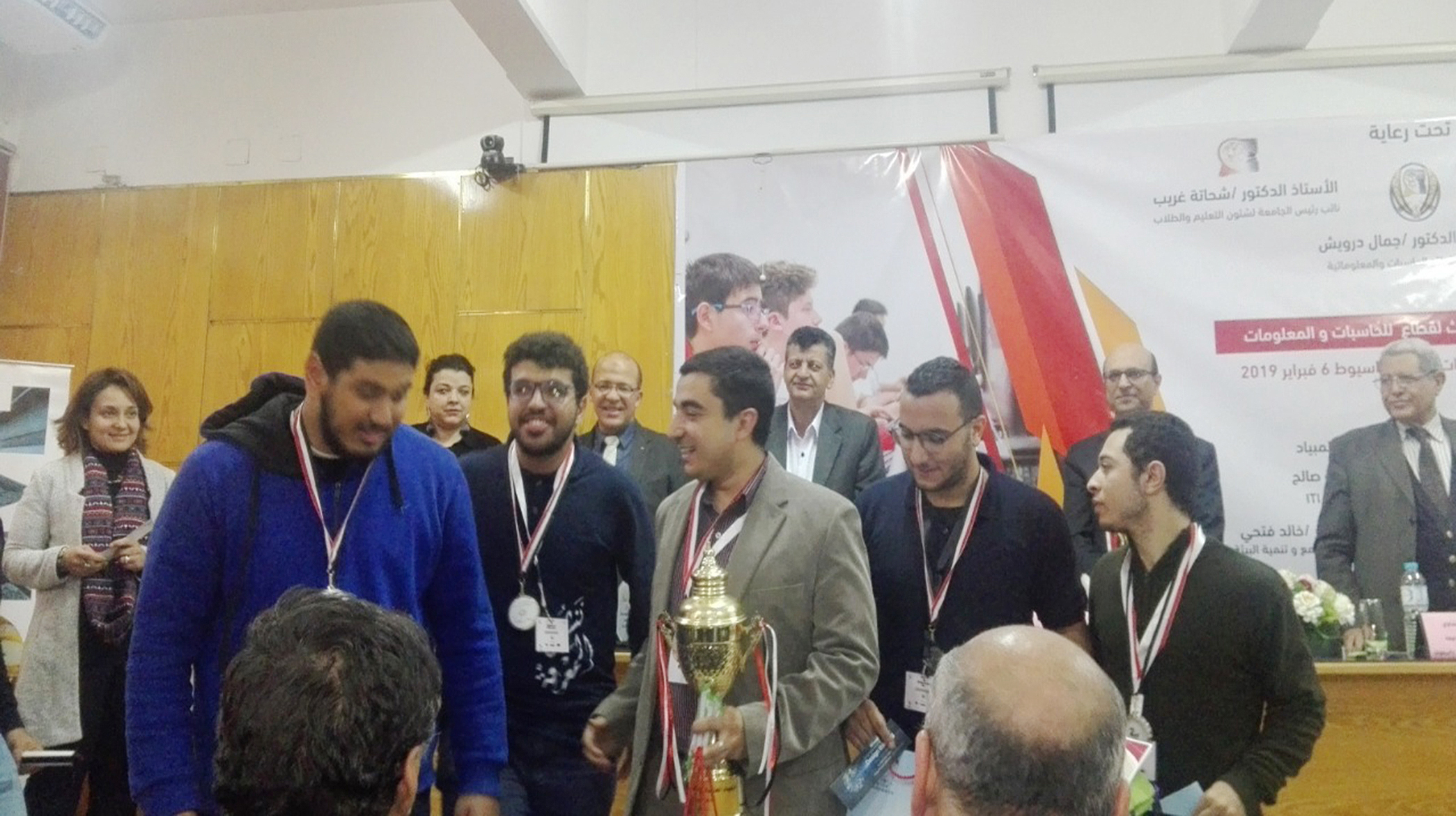 Students of the Faculty of computers won the second place in the Olympiad of Assiut University