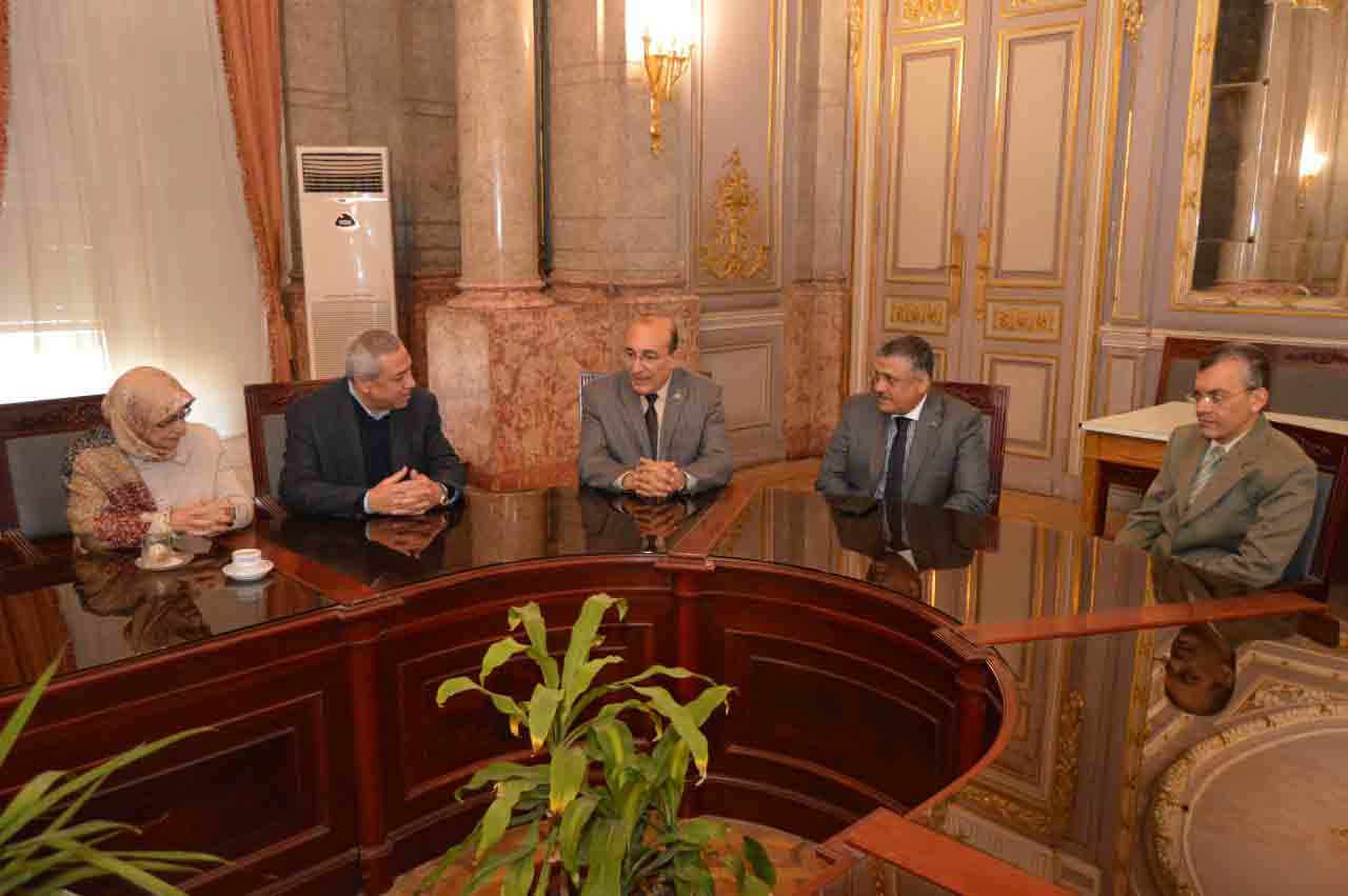 Vice President of Ain Shams University Meets with Representatives of STESS A Project