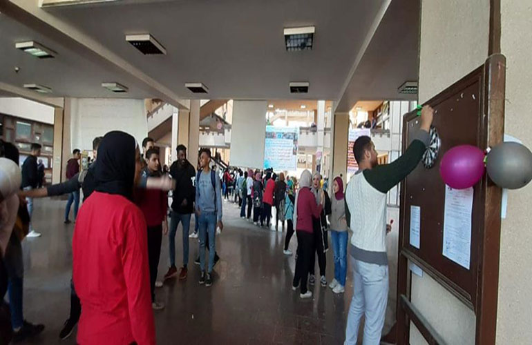 The start of the sports day at the Faculty of Al Alsun