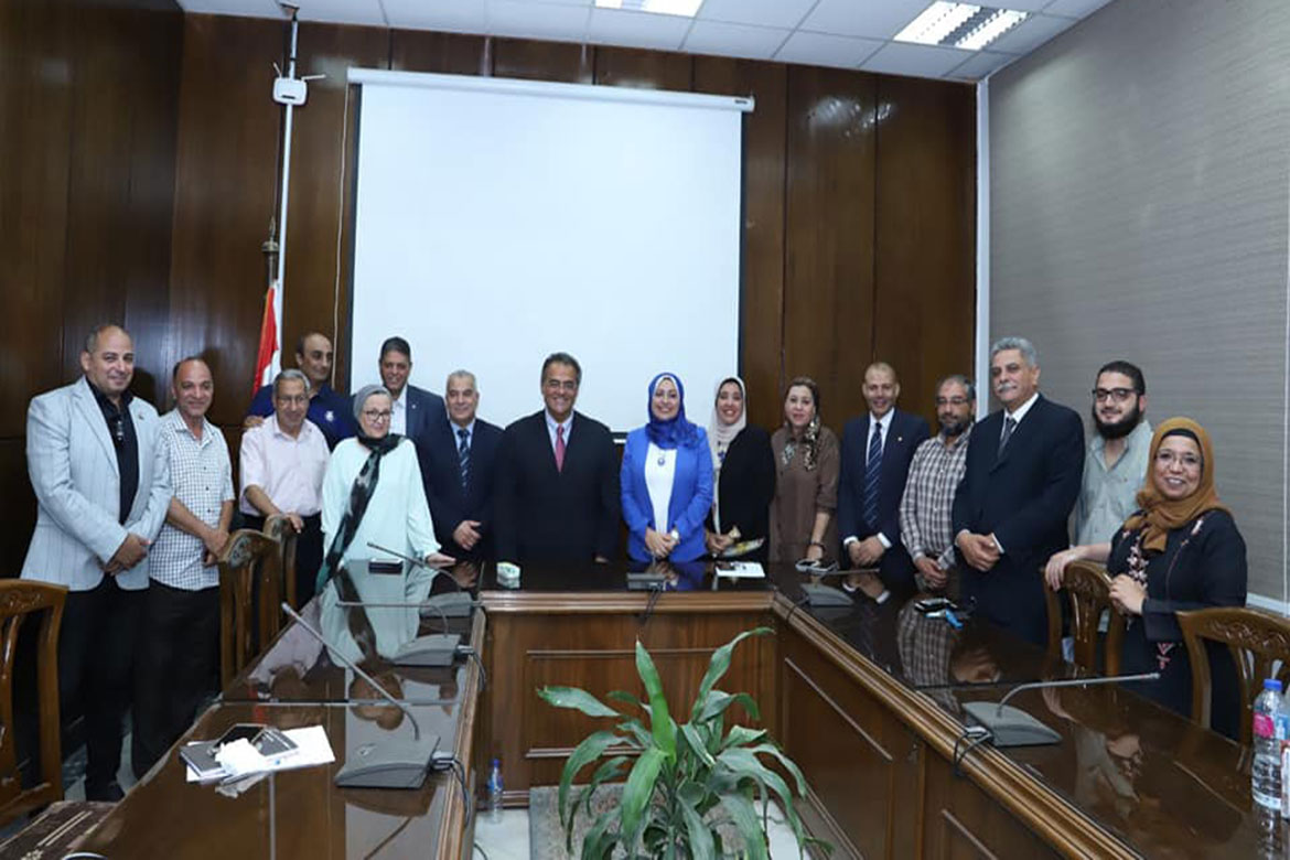 The tour of Vice President of Ain Shams University at Faculty of Specific Education