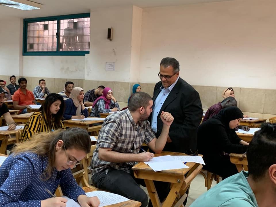 Vice President of Ain Shams University inspects the exams at Faculty of Law