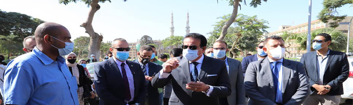 The Minister of Higher Education opens the new academic year from the campus of Ain Shams University, amid strict precautionary measures