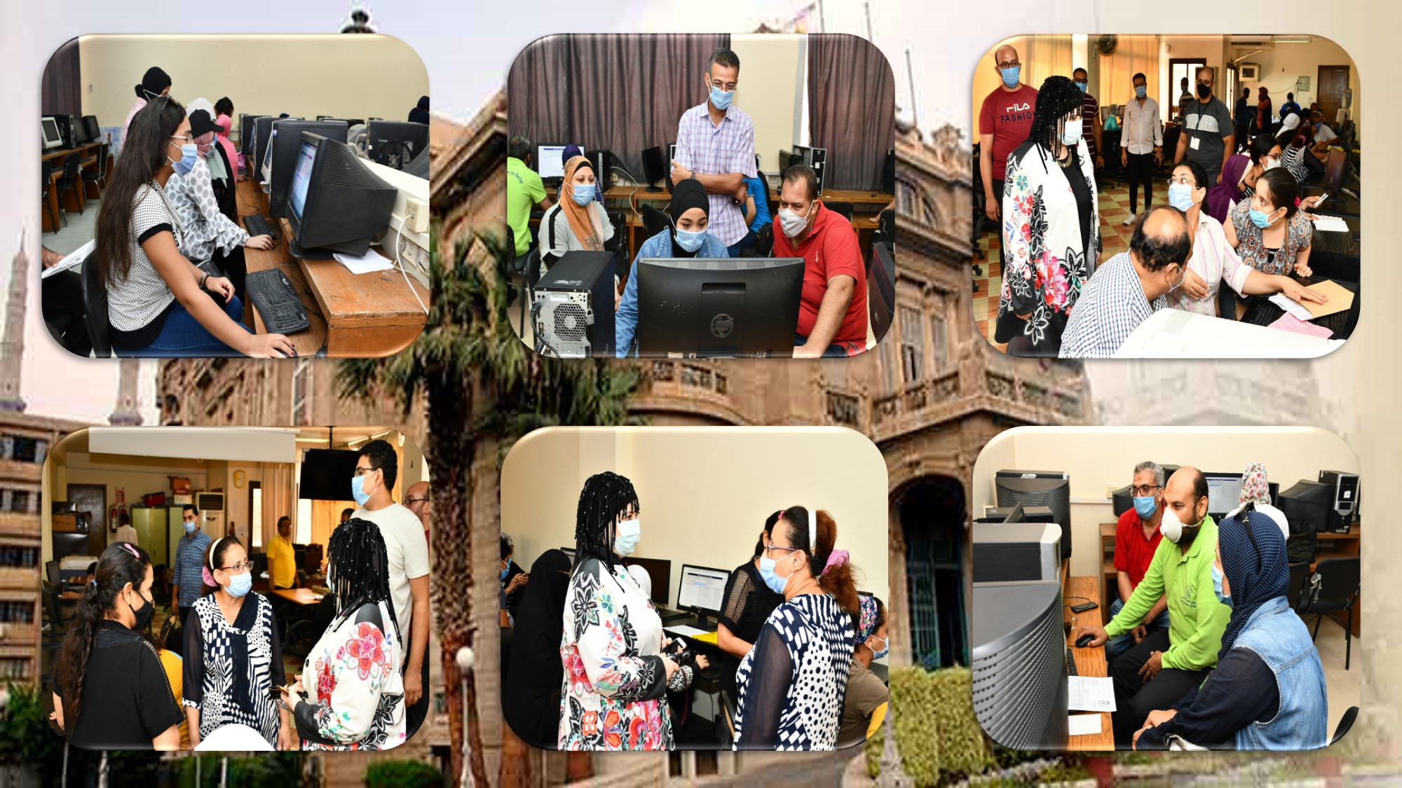 Electronic coordination offices at Ain Shams University are witnessing a heavy turnout in the second stage of university admission coordination