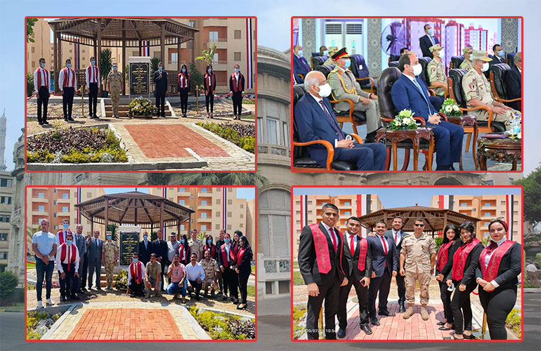 The President of the Republic inaugurates several national projects and Al-Asmarat housing 3, with the participation of Ain Shams University students