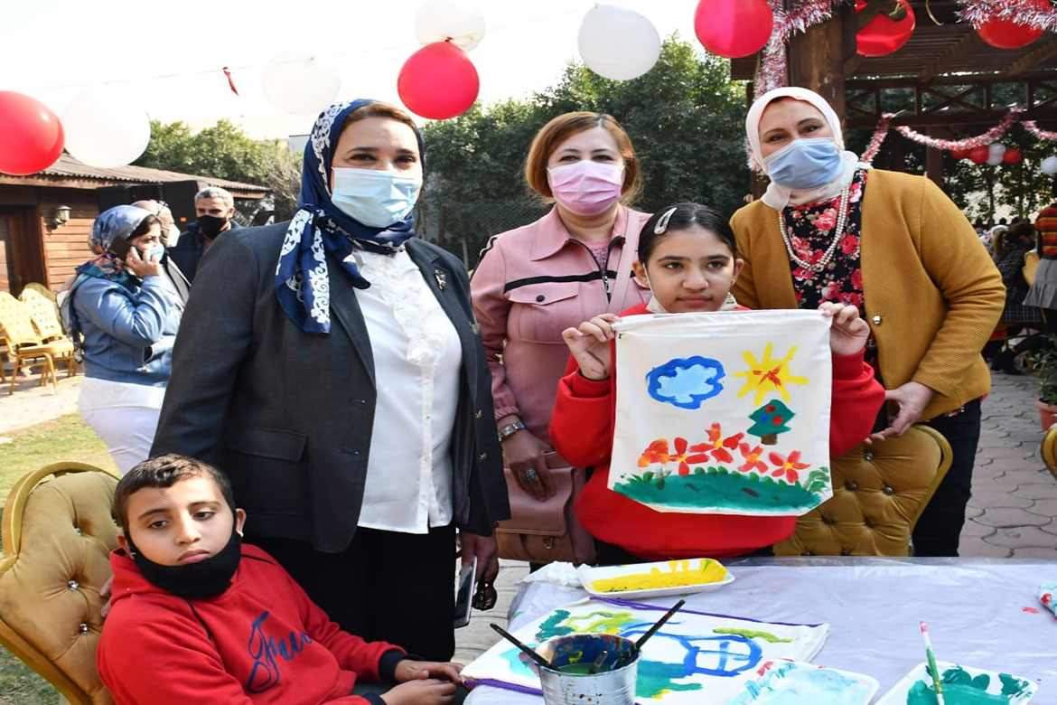 An entertainment day for children at the Center of Special Needs at the Faculty of Graduate studies for Childhood