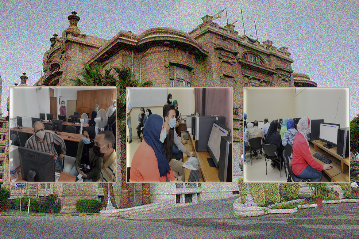 13 computer labs at Ain Shams University to provide electronic coordination services for high school students