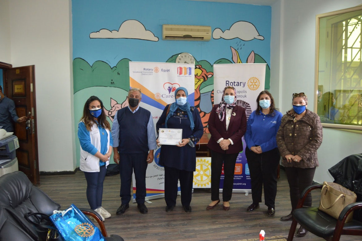 The first training course for the activities of the cooperation protocol between the university and the Rotary Club of Egypt
