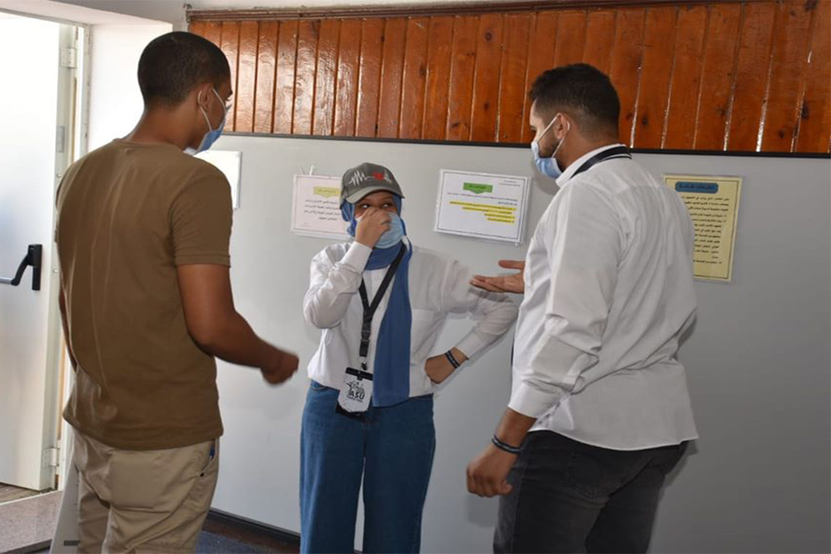 The Central Coordination Office at its new headquarters at Ain Shams University receives high school students in the first stage