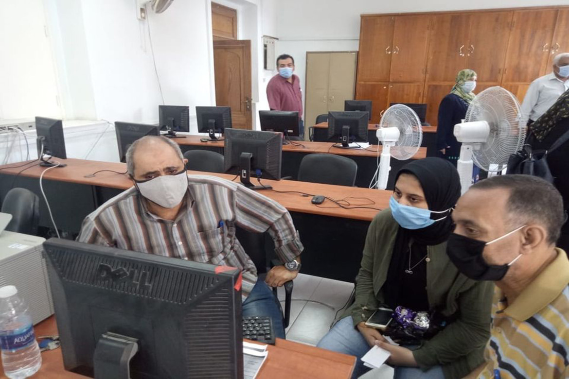 2306 students flocked to the electronic coordination labs at Ain Shams University to coordinate the first phase