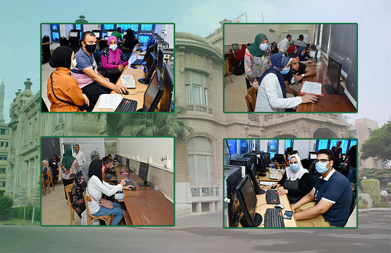 761 students flocked to the electronic coordination laboratories during the fifth day of the third phase coordination