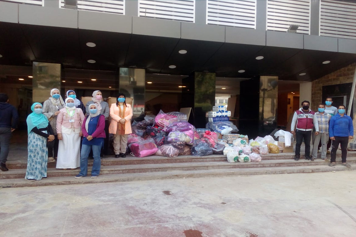 Faculty of Girls convoy for the elderly Home of Nasr Association