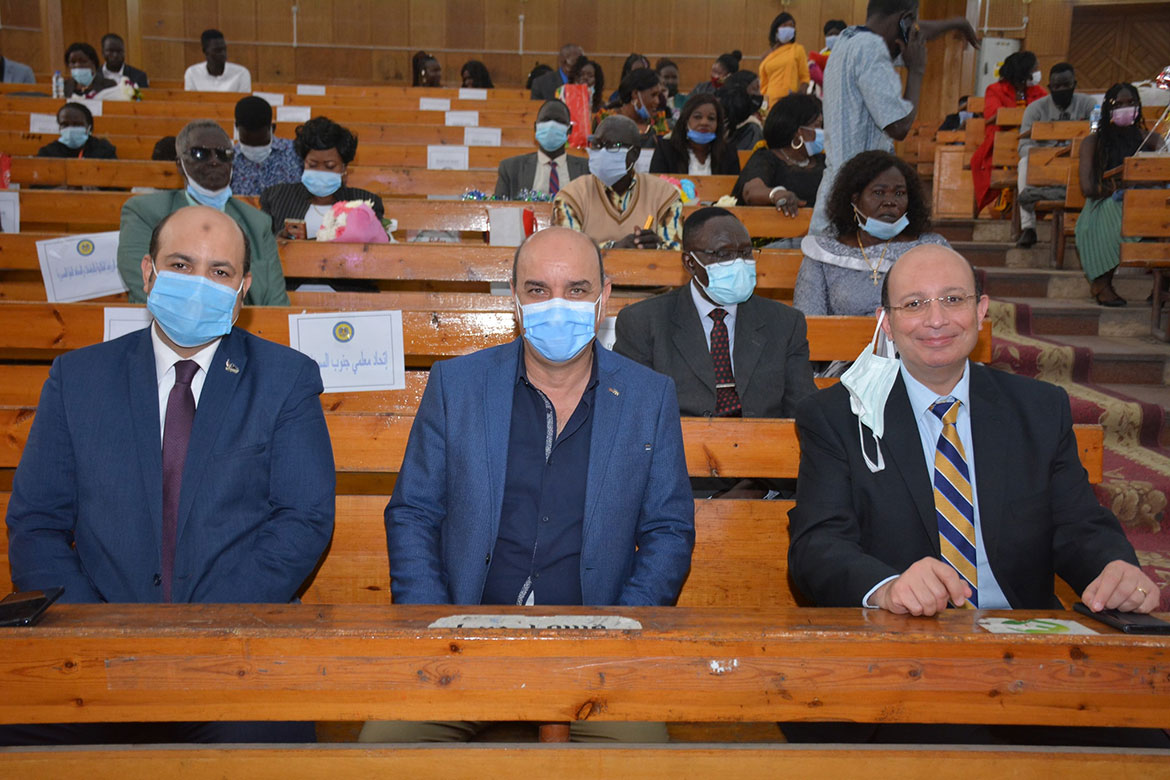 The university hosts a ceremony honoring graduates of South Sudanese students in Egyptian universities and institutes