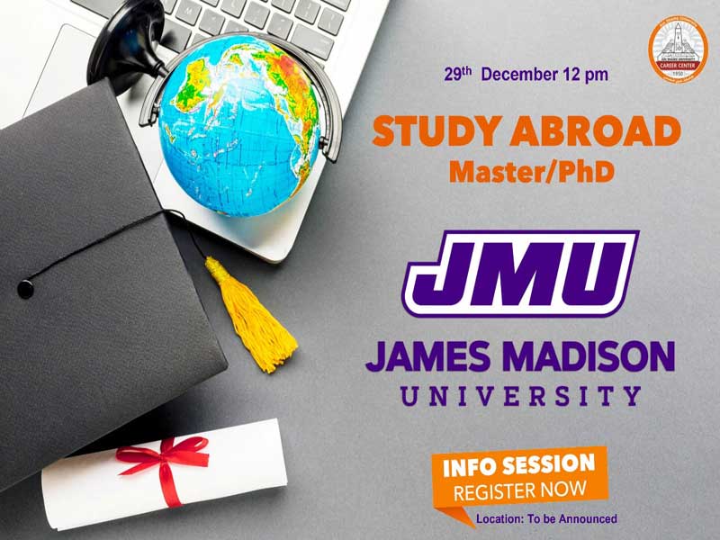 December 29…Introductory lecture to James Madison University