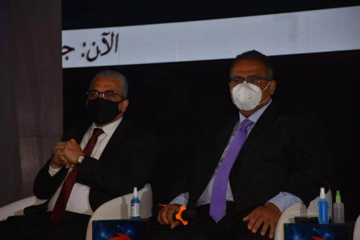 Vice President of Ain Shams University for Education and Students chairs the opening session of the University's ninth scientific conference