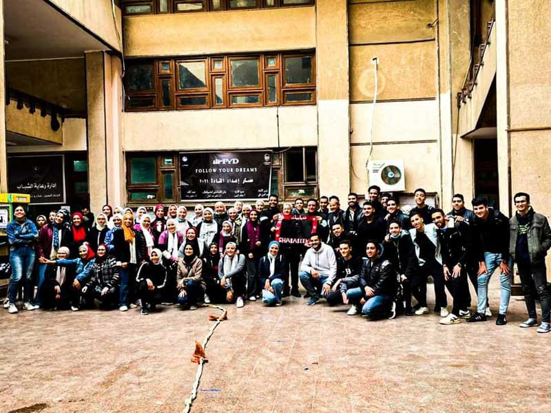 A sportive day of Shababeek family at Faculty of Al-Alsun