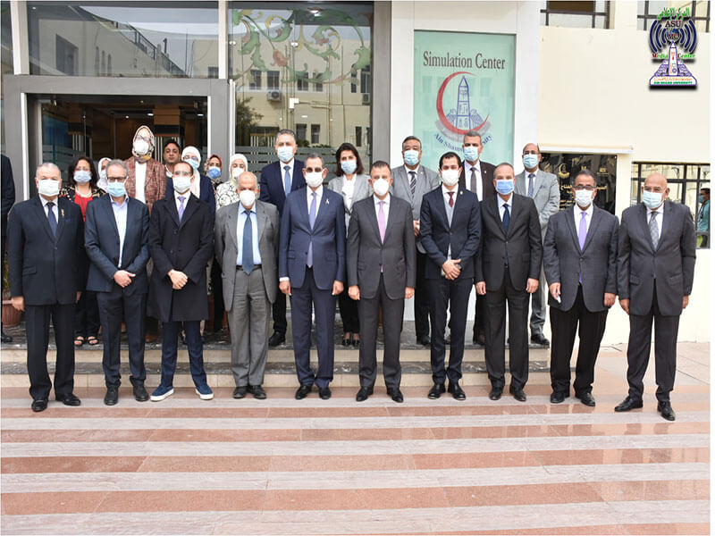 The visit of a delegation from “Tahya Misr” Fund to inspect the simulation center at the Faculty of Medicine