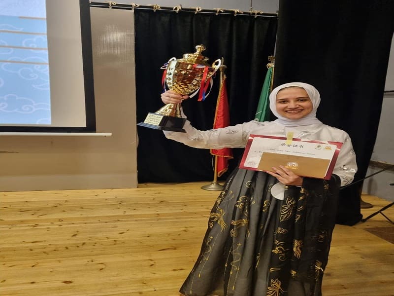 Confucius Institute wins first rank in the Chinese language poetry recitation competition at the level of Egyptian universities