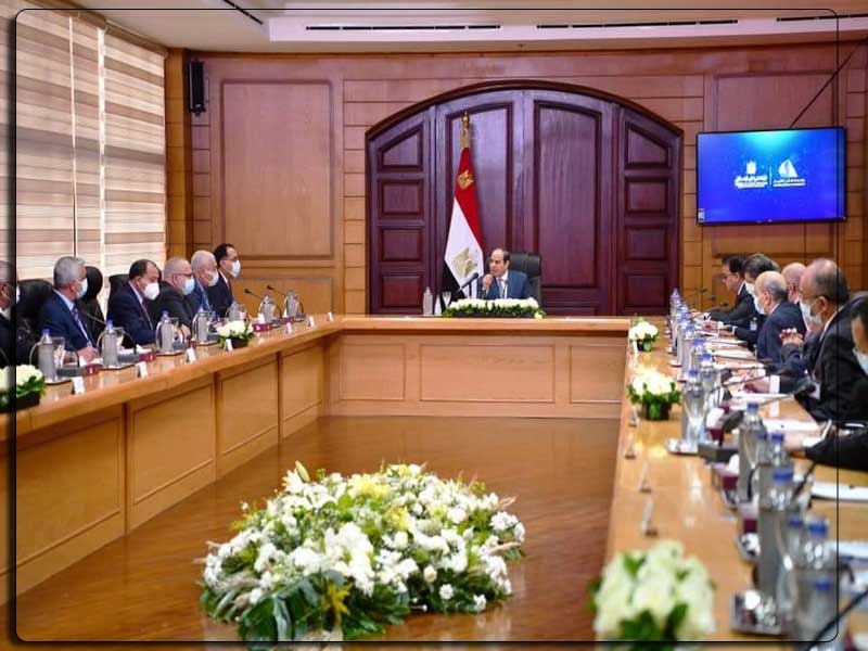 President Abdel Fattah El-Sisi meets with the Supreme Council of Universities at Kafr El-Sheikh University headquarters