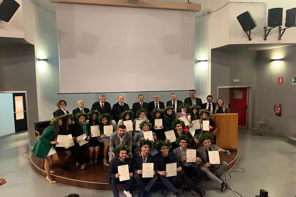 The graduation of the 1st batch of students from the Architecture and Landscaping Program, Faculty of Engineering, and the Italian Reggio Di Calabria University