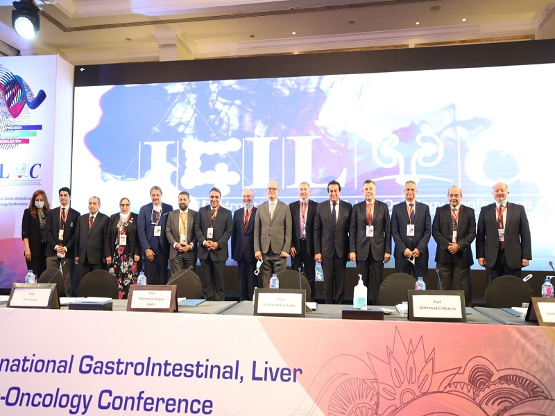 The Minister of Higher Education witnesses the activities of the 10th Annual  Gastrointestinal, Liver and Uro-Oncology conference