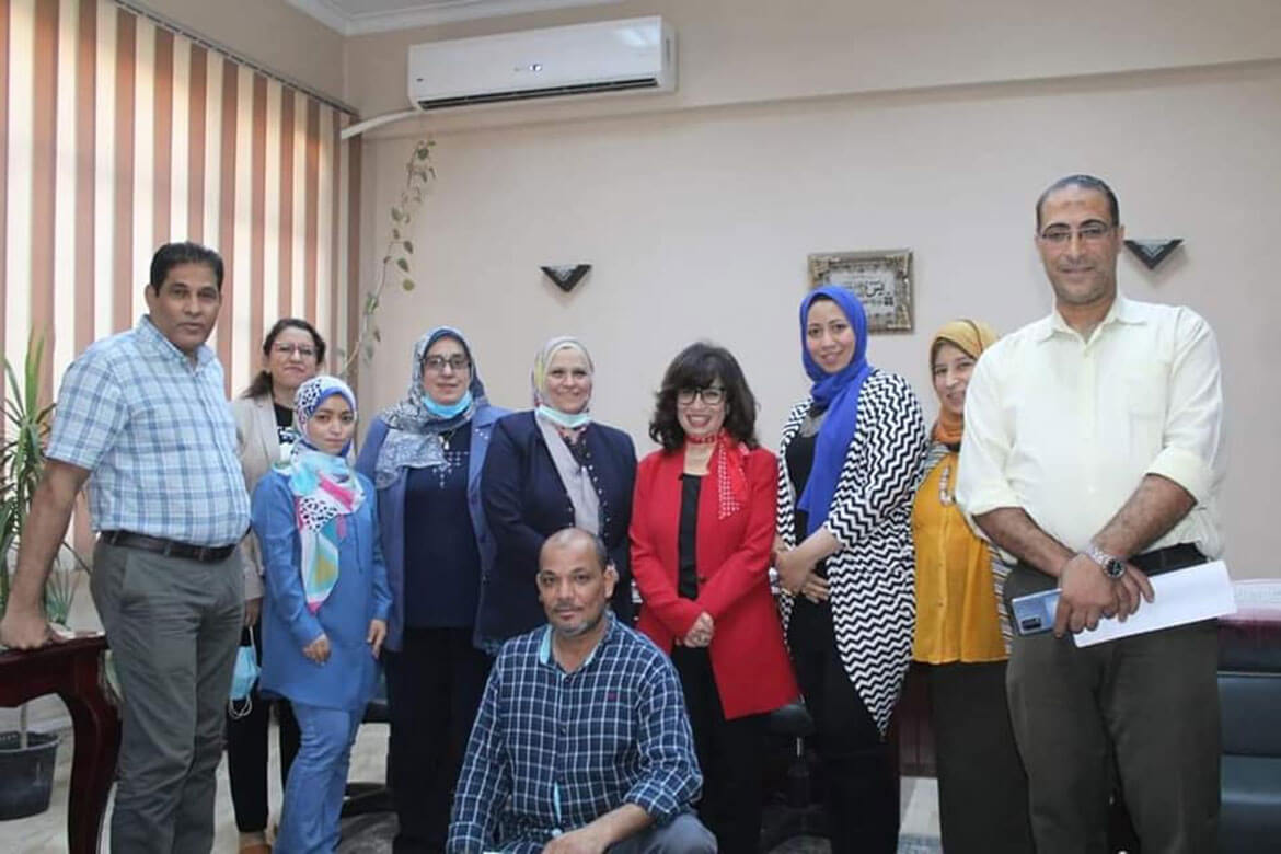 The ceremony of handing over the protocol between the Faculty of Arts and Al-Rakhawi Foundation for Training and Research