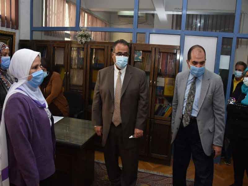 Vice President of Ain Shams University inspects the electoral committees in the first round of the student union elections