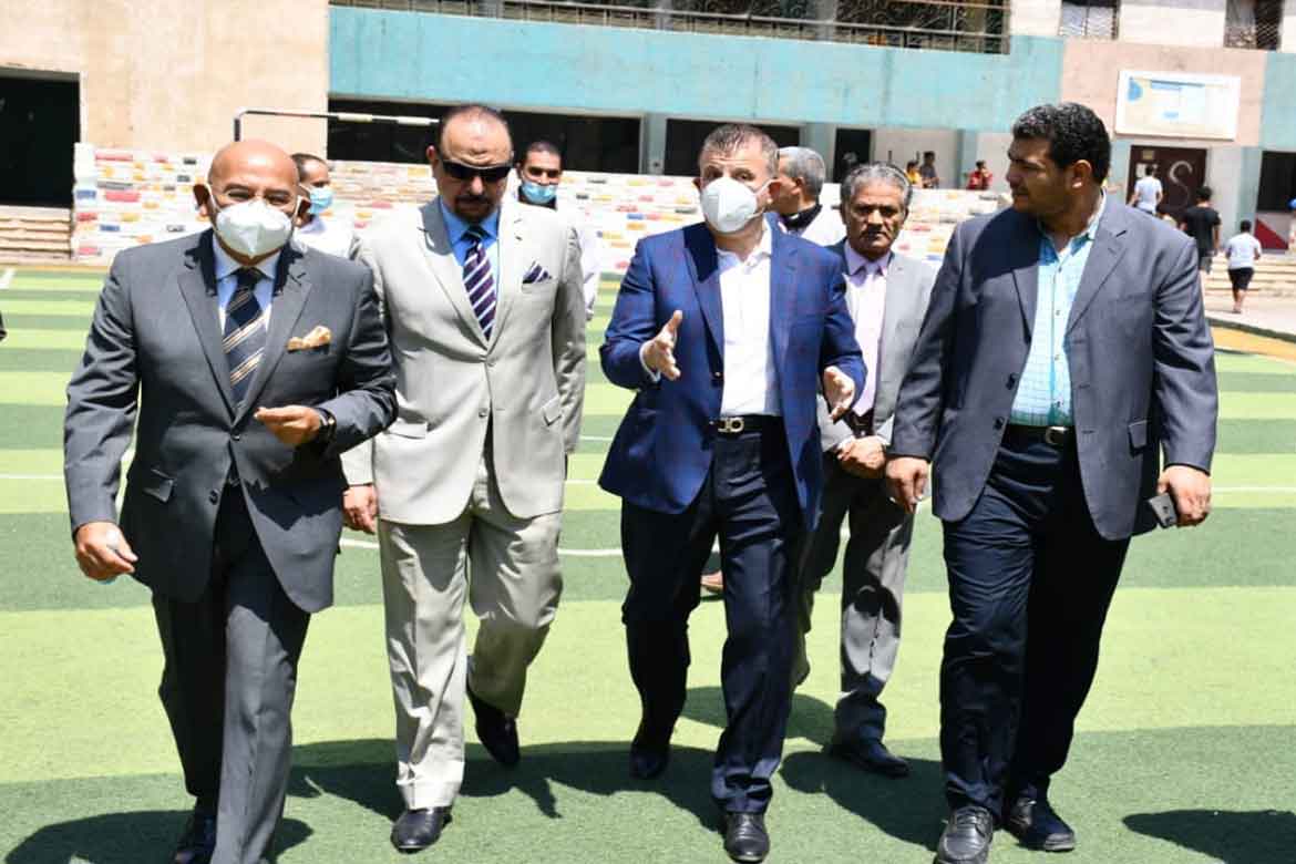 The President of Ain Shams University visits the children of an orphanage in Ain Shams and congratulates them on Eid Al-Adha