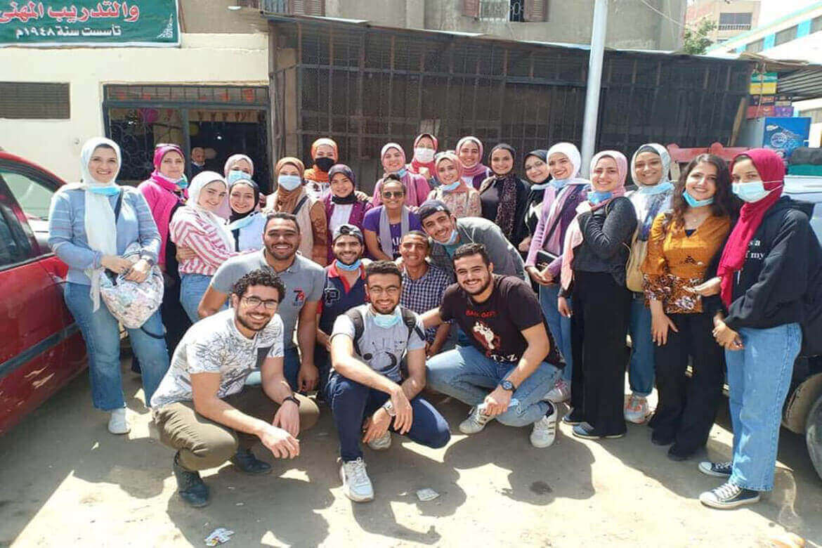 Faculty of Al-Alsun launches an entertainment convoy to celebrate the orphan's day