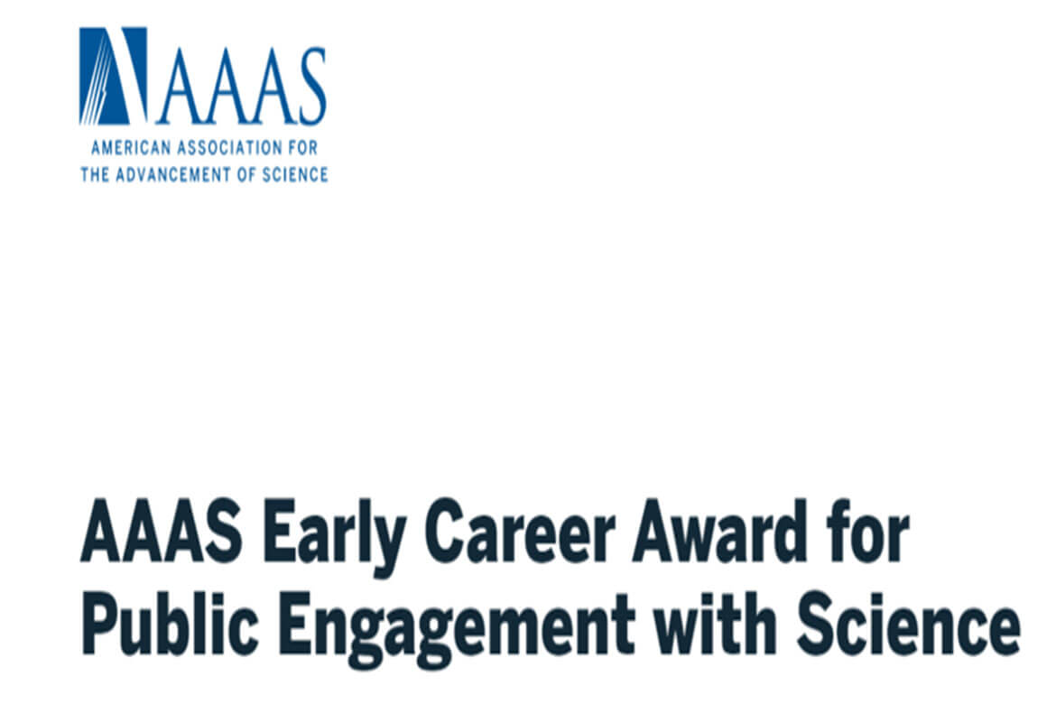 الإعلان عن جائزة AAAS Early Career Award for Public Engagement with Science