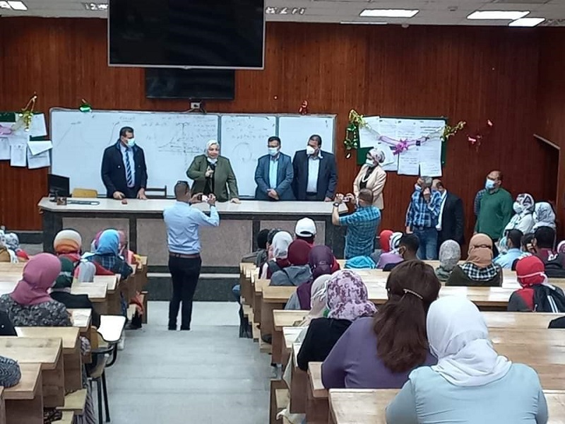 تجربة إخلاء ناجحة بكلية التمريض جامعة عين شمس