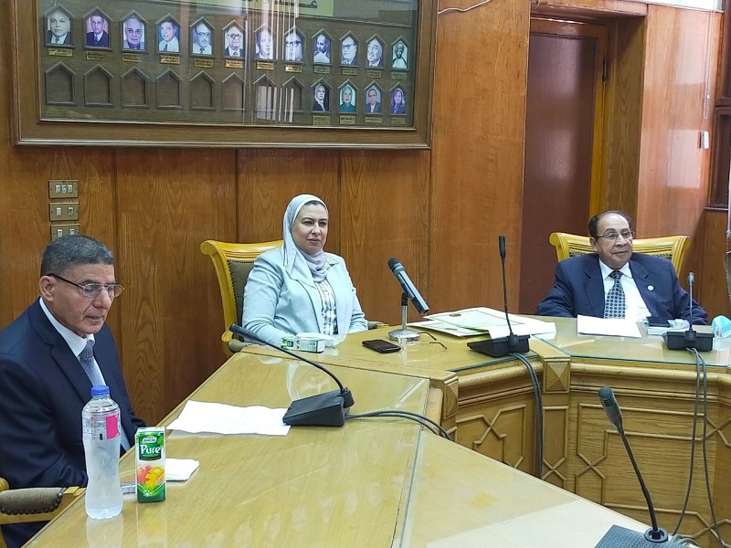 مجلس جامعة عين شمس يكرم أساتذة كلية الألسن لحصولهم على جائزة الجامعة التقديرية