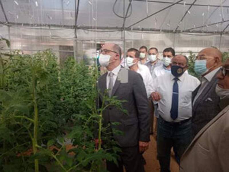 An inspection tour of Vice Presidents of Ain Shams University at the Faculty of Agriculture
