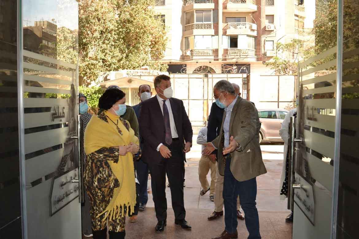 An inspection tour of the President of Ain Shams University to the development works at the Faculty of Girls