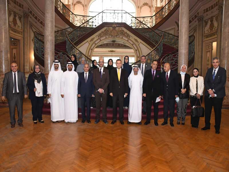 The President of Ain Shams University receives a high-level Emirati delegation to discuss ways of cooperation