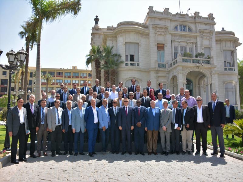 A souvenir photo of the Board of Surgery Department with the participation of the President of Ain Shams University
