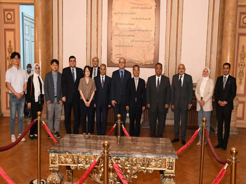 Ain Shams University receives the President of the University of Korean Cultural Heritage to discuss ways of joint cooperation