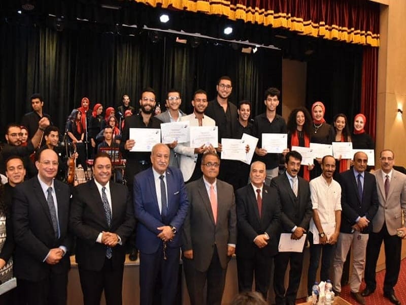 Within the activities of the university year reception festival at Ain Shams University: a resounding launch for the first western choir at Ain Shams University
