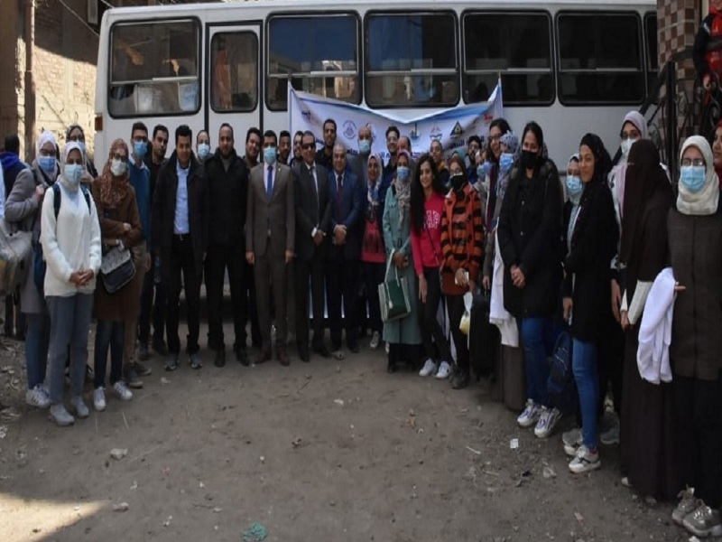The convoy of the Faculty of Specific Education presents its services to thousands of the people of Qalyubia Governorate