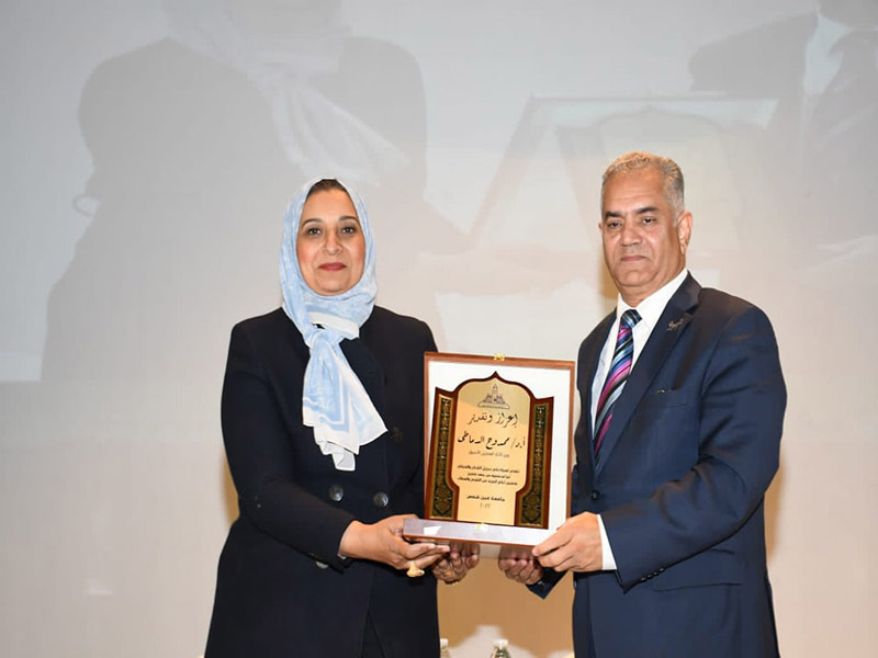 Within the activities of Ain Shams University's celebration of the International Day of the Arabic Language: Prof. Dr. Mamdouh El-Damaty, former Minister of Antiquities, gave a symposium entitled "The Ancient Egyptian Language and its Impact on the Arabic Language"