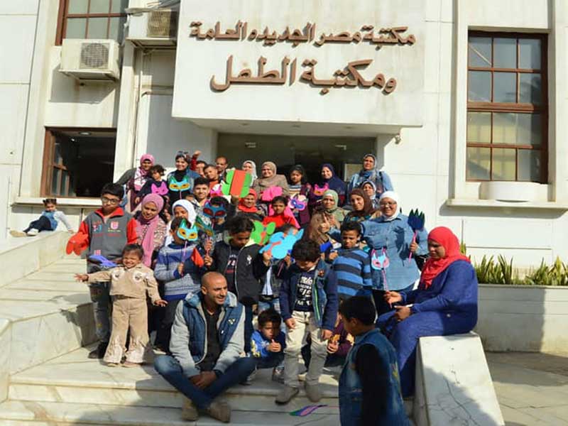 The participation of the children of the Center for the Care of People with Special Needs in the celebration of the Heliopolis Library on the occasion of the International Day for People with Disabilities