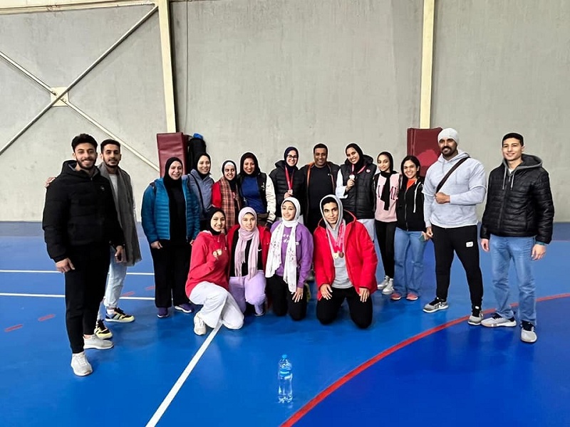 ذهبيتين وفضية وبرونزيتين وكأس المركز الثاني حصاد منتخب التايكوندو لجامعة عين شمس